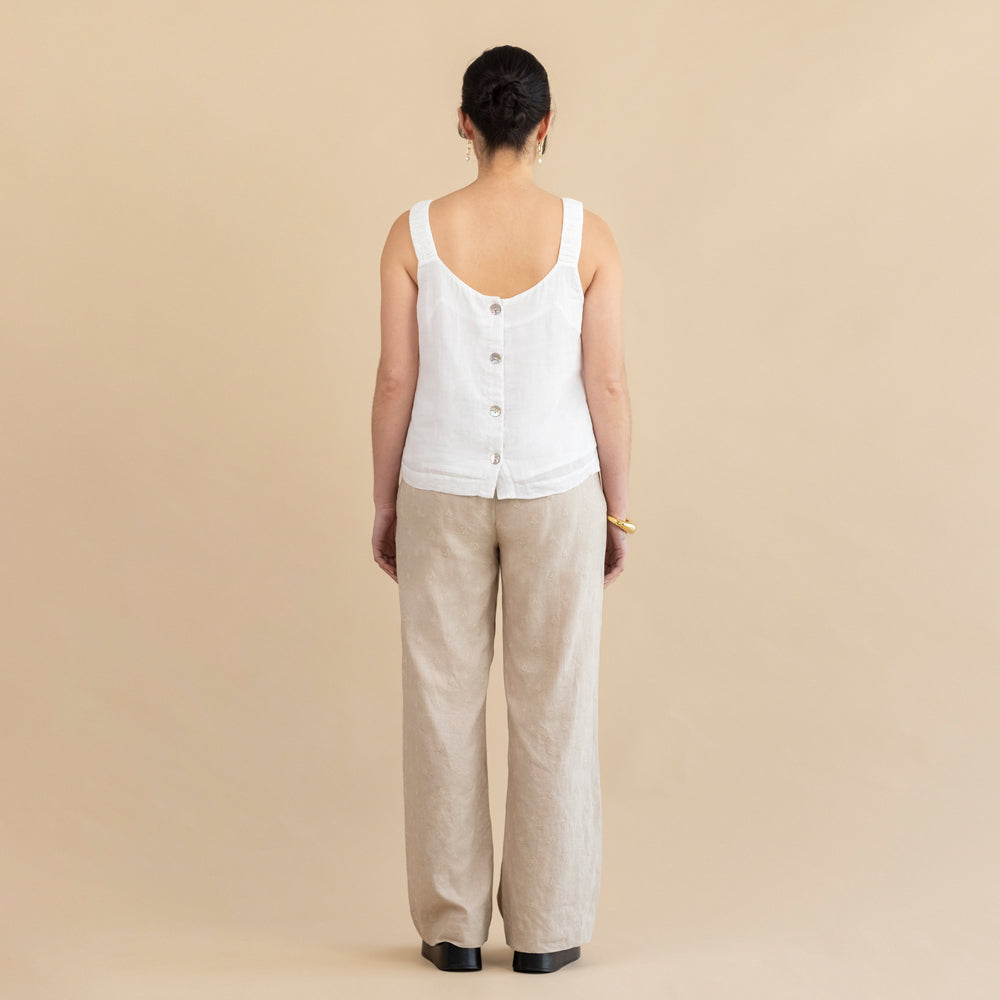 Imogen Linen Pant- Natural