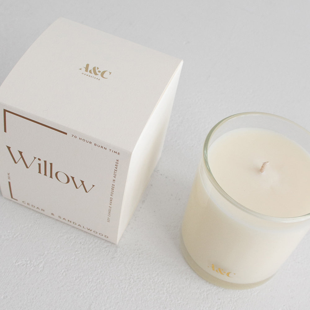 A&C Willow Soy Candle