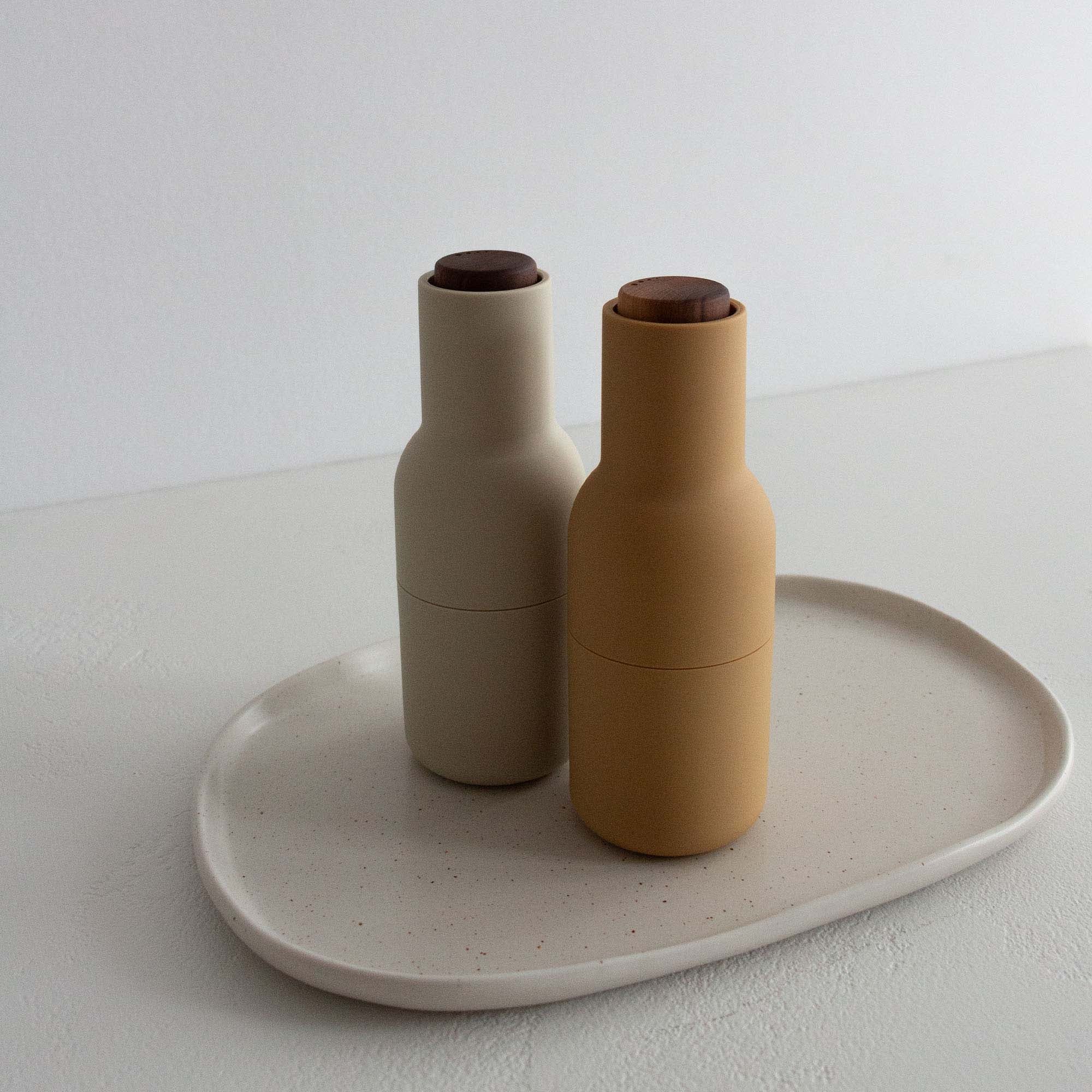 AUDO Salt & Pepper Grinders  (Walnut Lid)