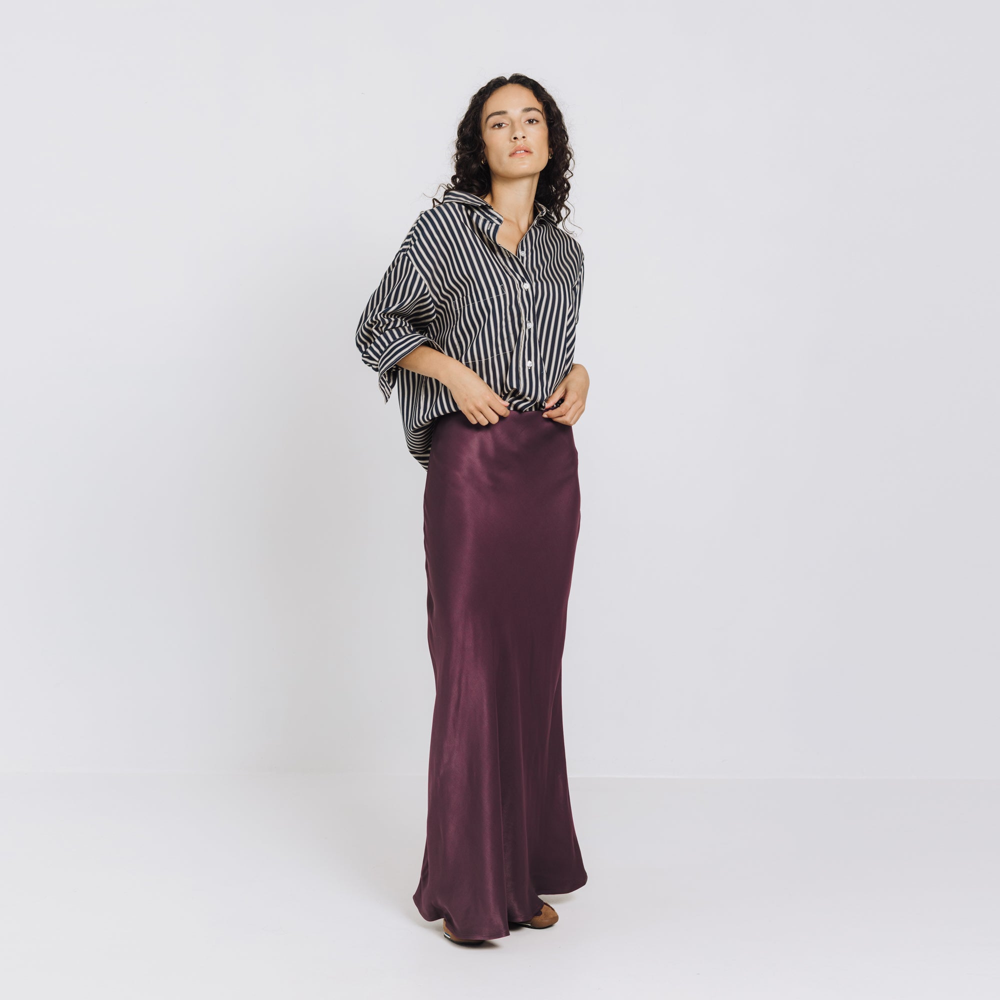 Phoebe Shirt - Navy Stripe