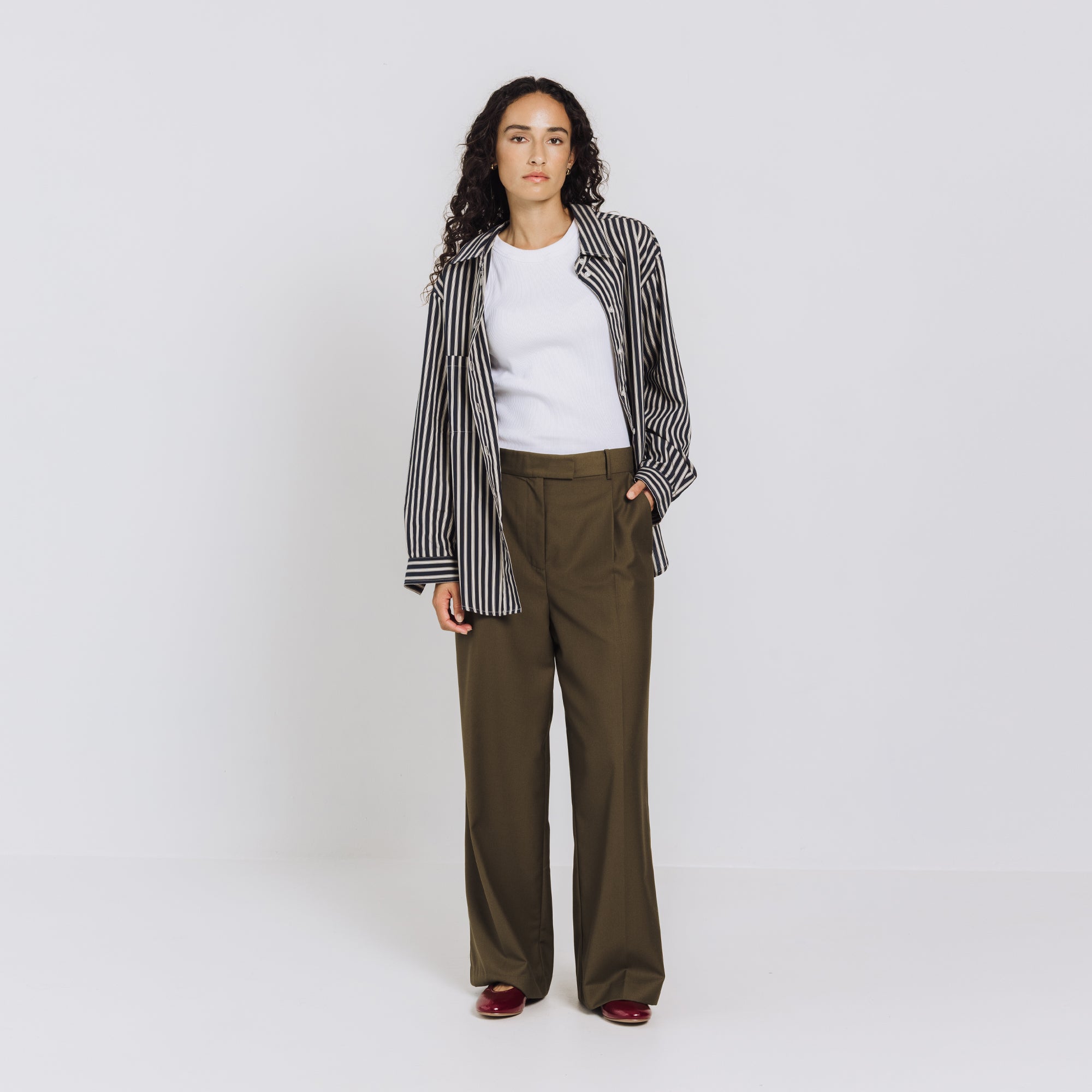 Margot Trouser - Dark Olive