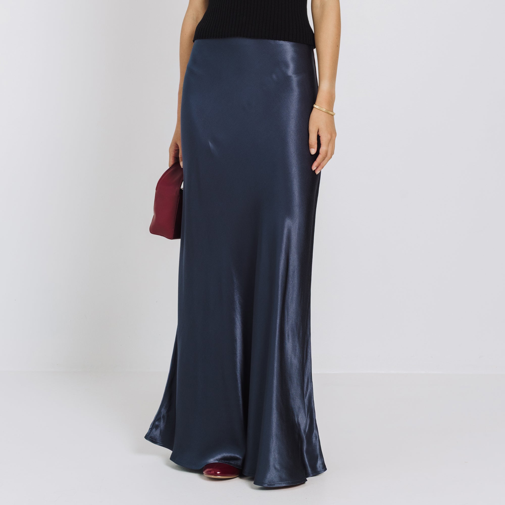 Greta Skirt - Denim Blue