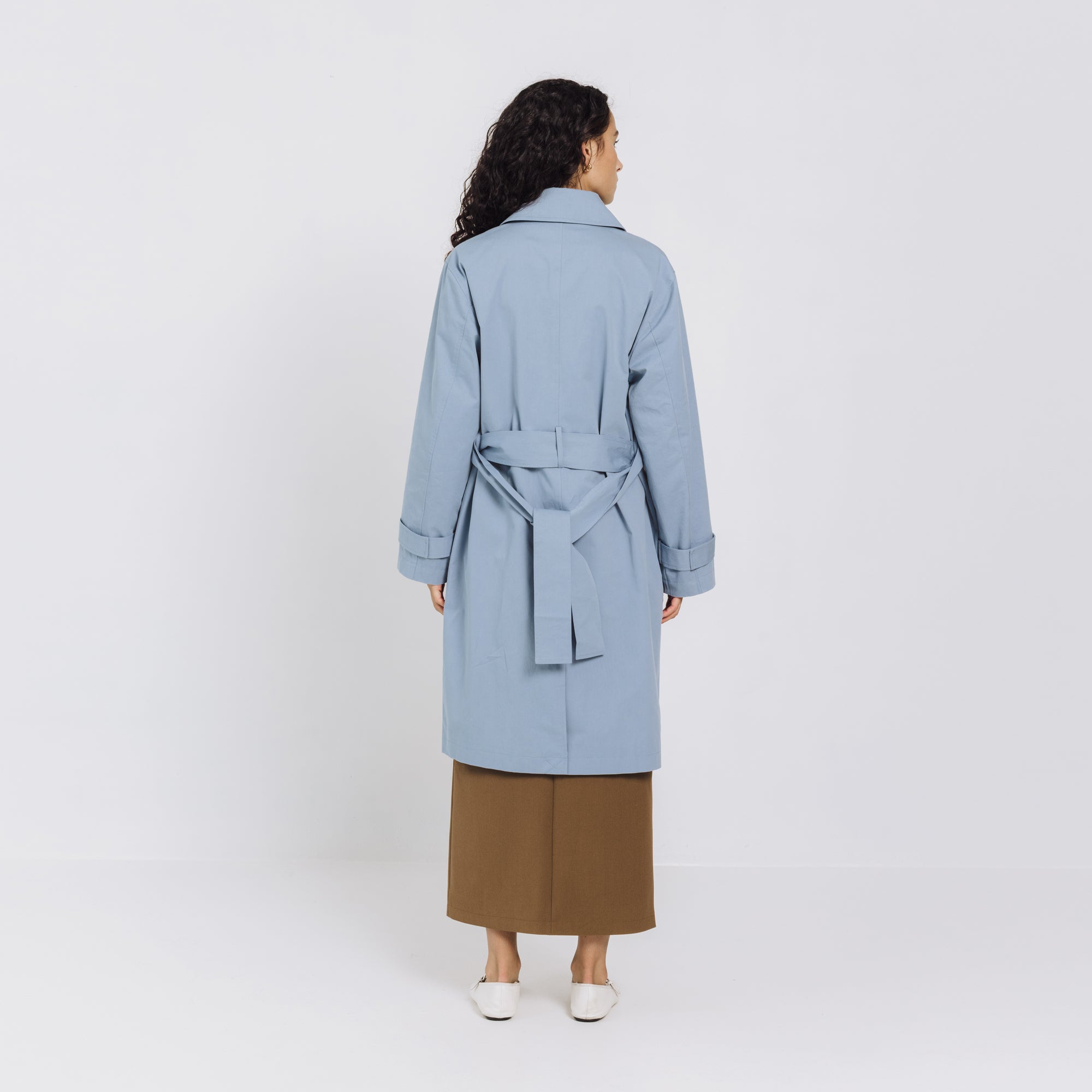 Poppy Coat - Dusty Blue