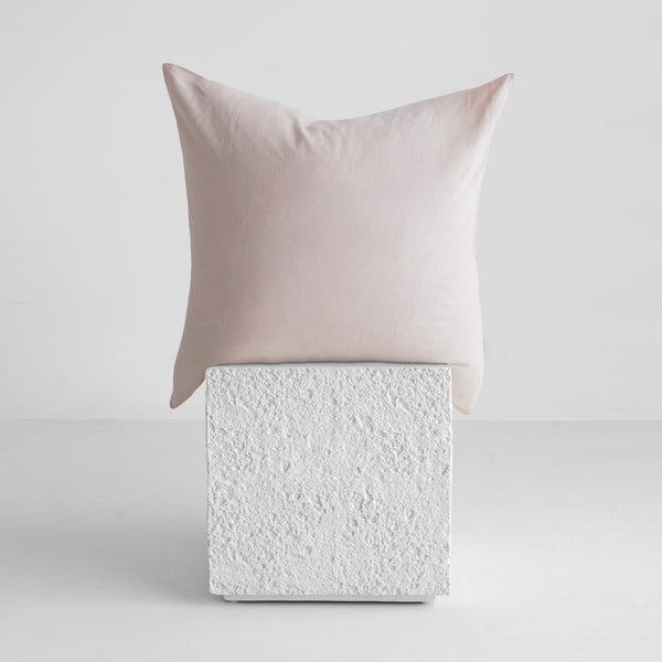 Linen Euro Pillowcase - Blush