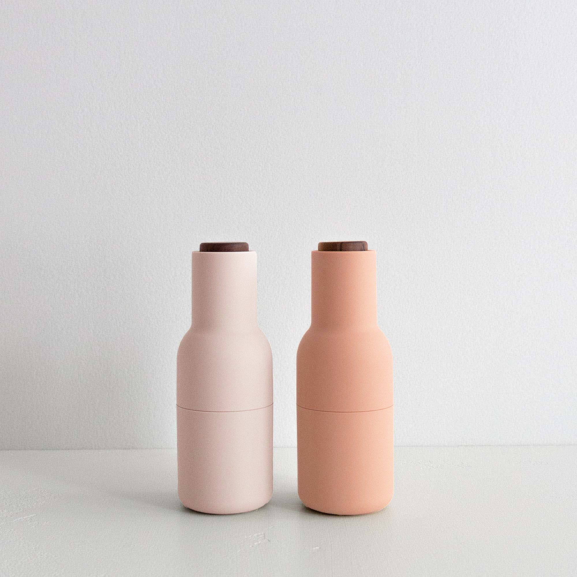 AUDO Salt & Pepper Grinders - Nudes with Walnut Lid