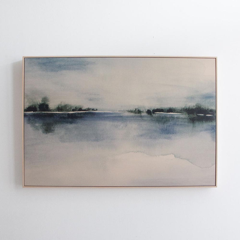 Across the Bay Framed Canvas