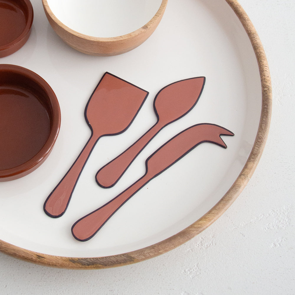 Alder Enamel Cheese Set (3 piece) - Pepperberry
