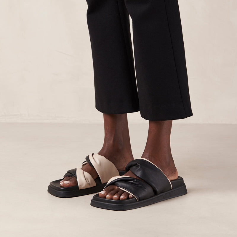 Alohas Shaka Bi-Colour Sandal - Black/Ivory