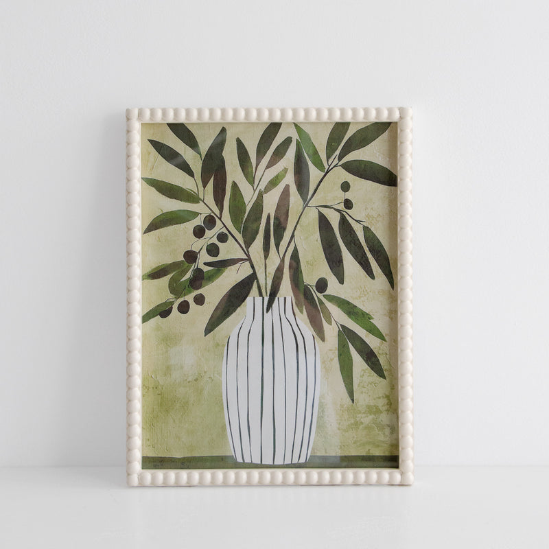 Olive Vase Framed Art