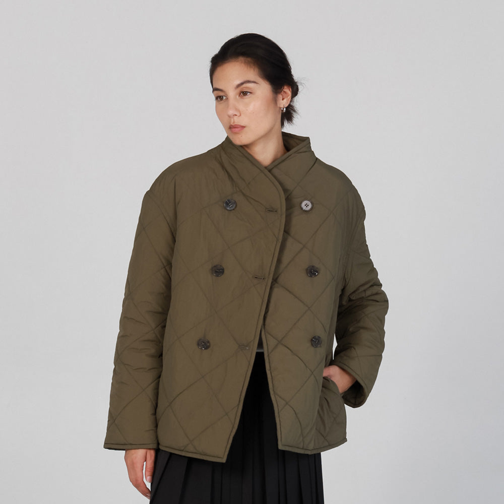 Annie Quilted Jacket - Khaki