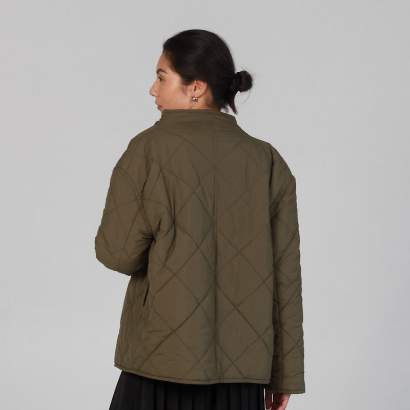 Annie Quilted Jacket - Khaki