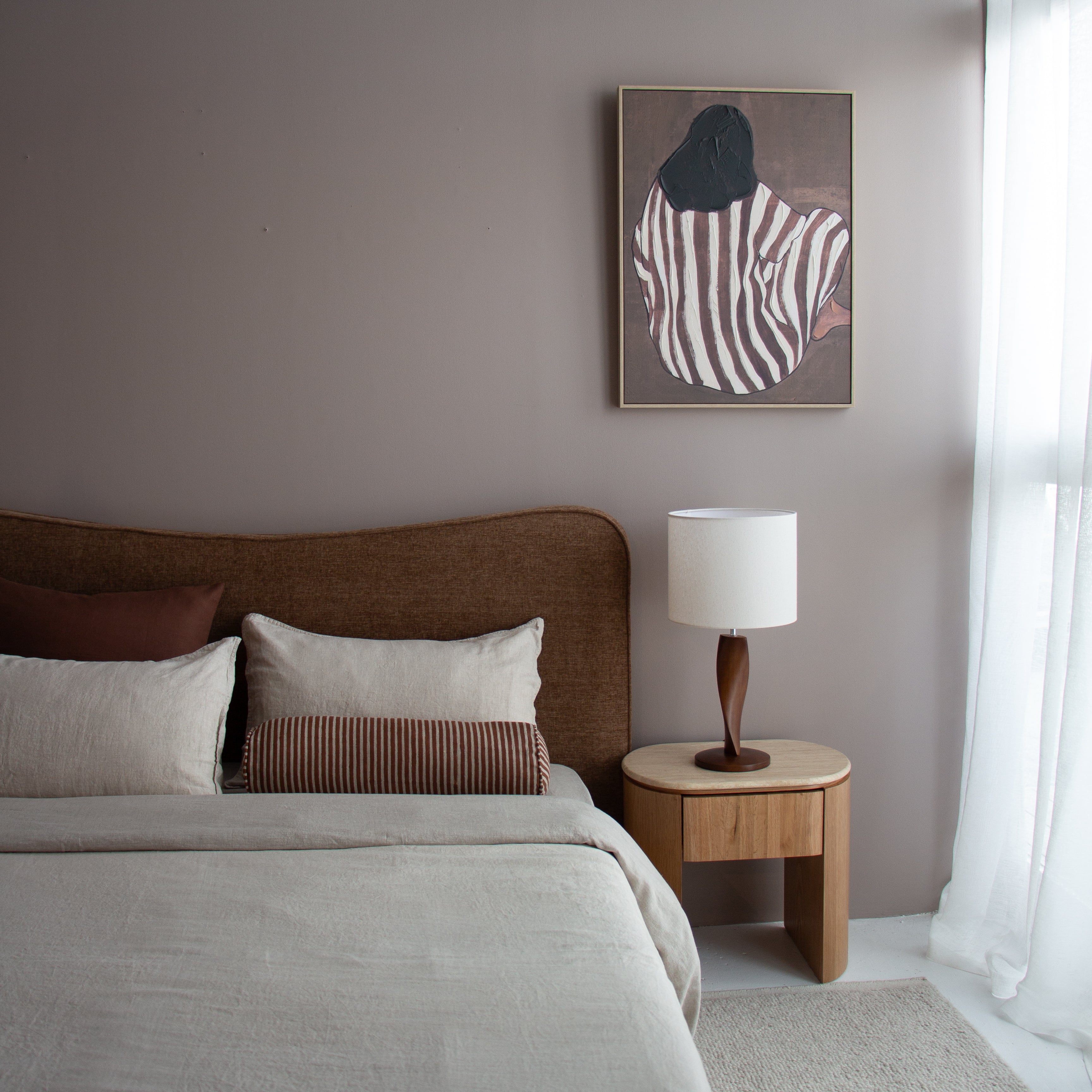 Margot Bolster Cushion - Baked Clay