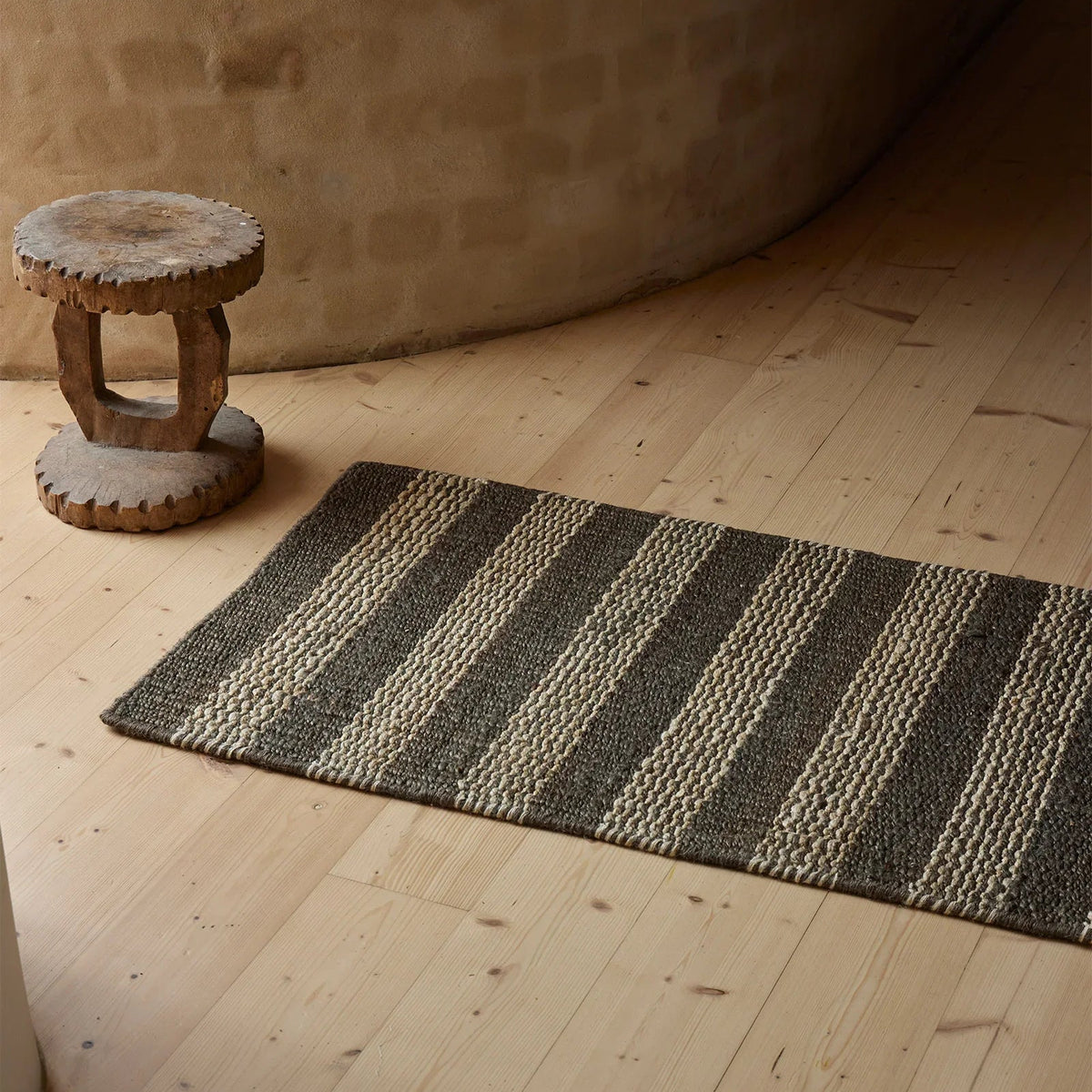 Arden Entrance Mat - Coal Stripe