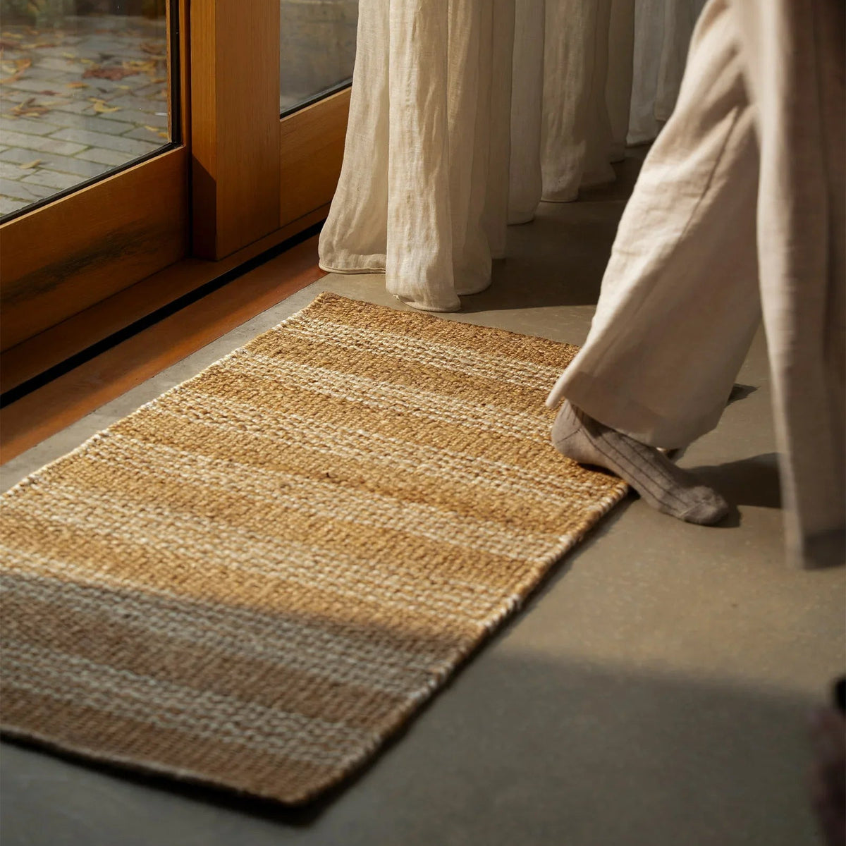 Arden Entrance Mat - Natural Stripe
