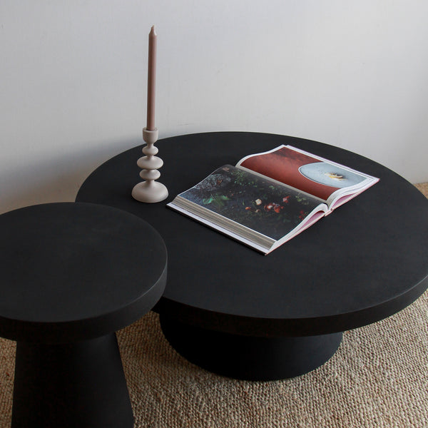 Arlo Concrete Coffee Table - Black