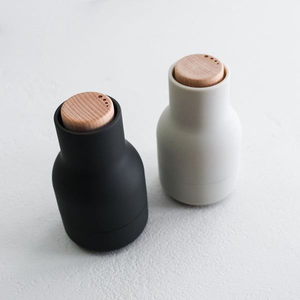 Audo Bottle Grinder, Small Pair - Ash and Carbon