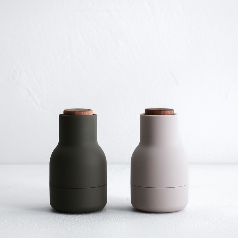 Audo Bottle Grinder, Small Pair - (Walnut Lid)