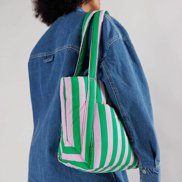 Puffy Mini Tote Bag - Awning Stripe