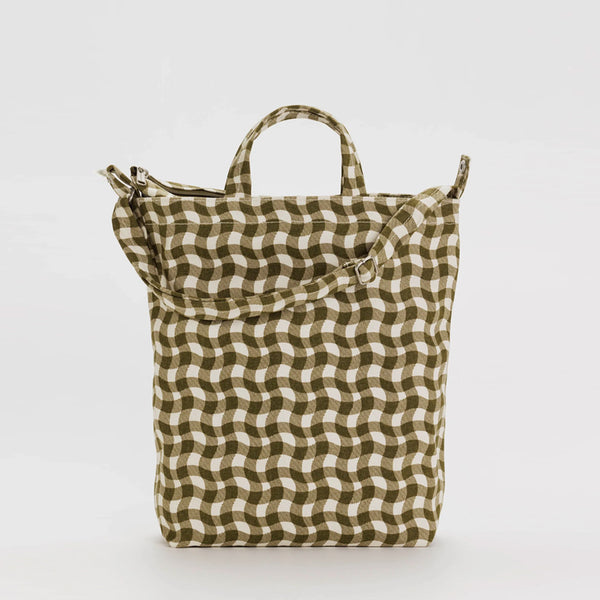 Zip Duck Bag - Wavy Gingham Brown