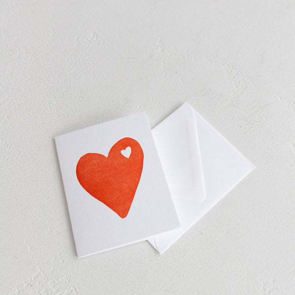 Big Hearted Greeting Card - Red
