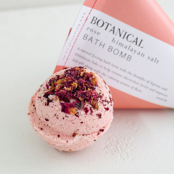 Botanical bath Bomb - Rose & Himalayan Salt