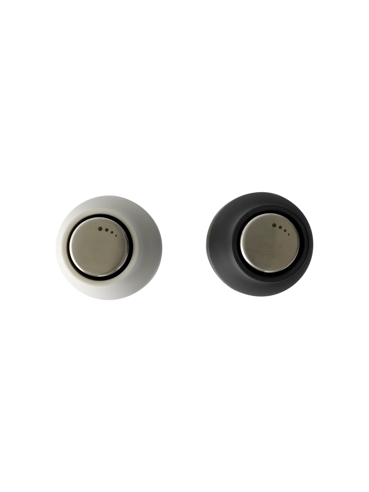AUDO Salt & Pepper Grinders Ash & Carbon (Steel Lid)
