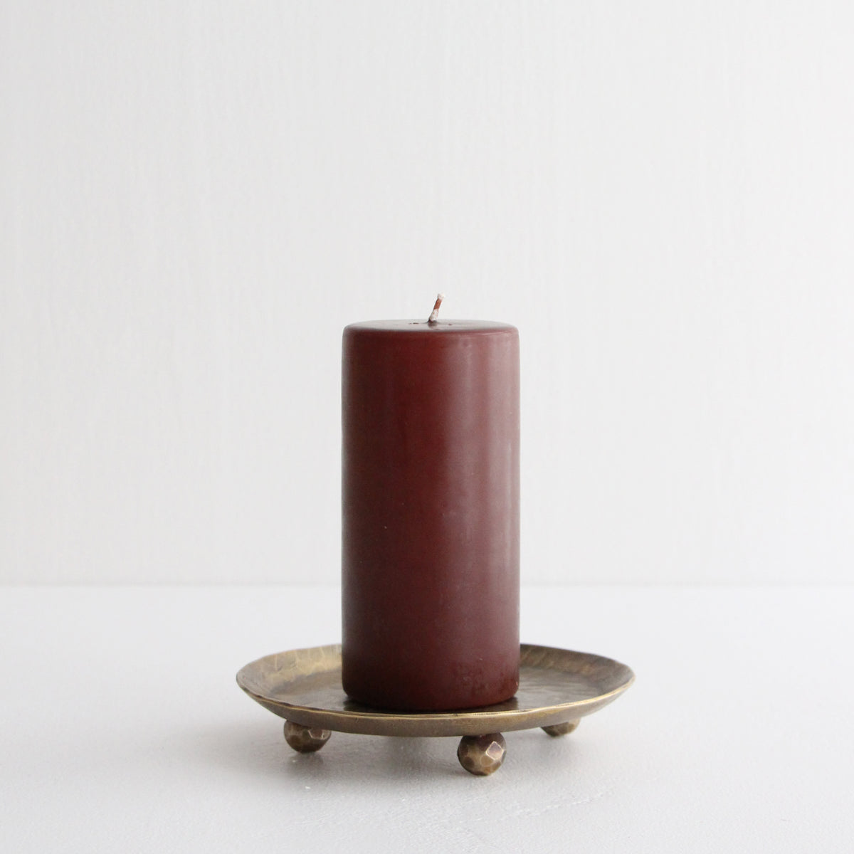 Brass Tray with Ball Feet - Large