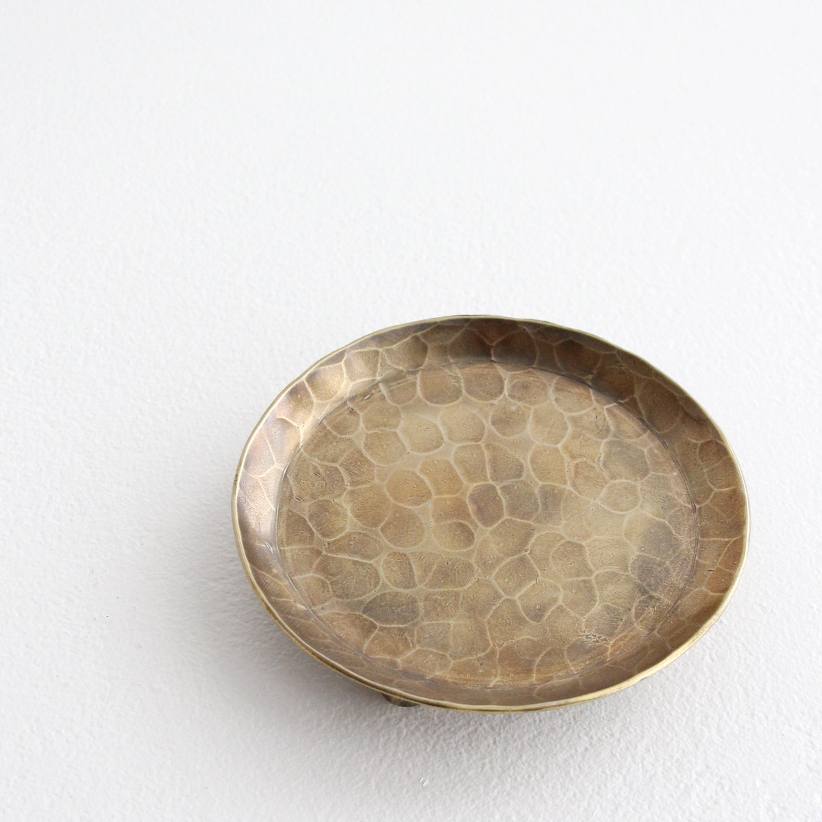 Brass Tray with Ball Feet - Small