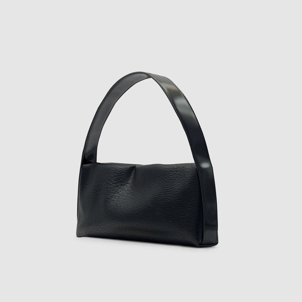 Harlow Slouch Baguette Bag - Black Nappa