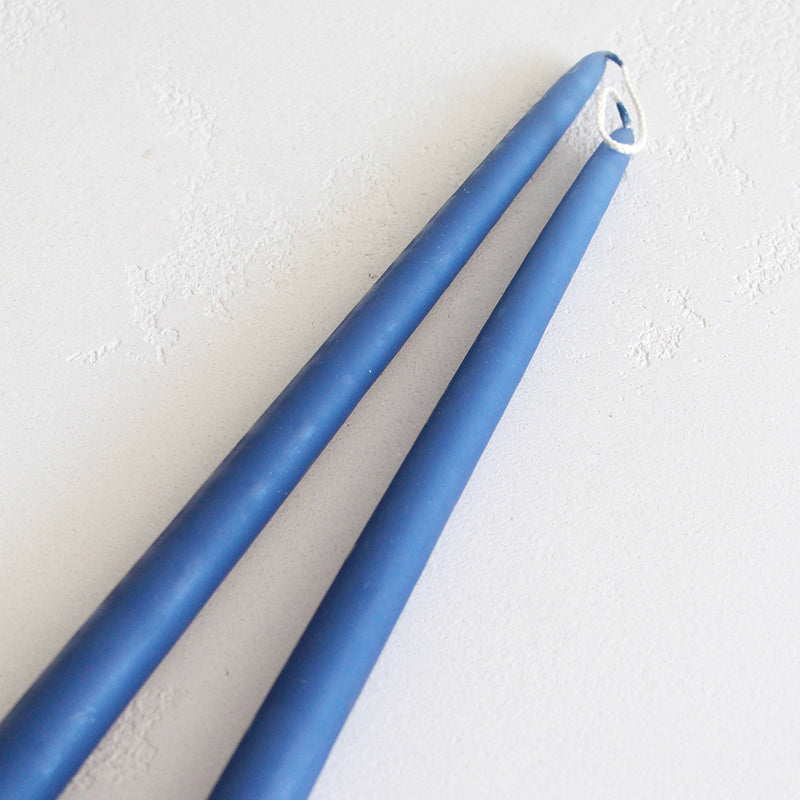 Broste Taper Candle Pair - Baja Blue