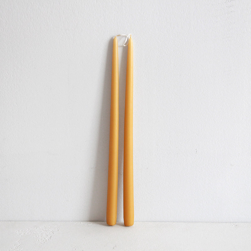 Broste Taper Candle Pair - Golden Yellow