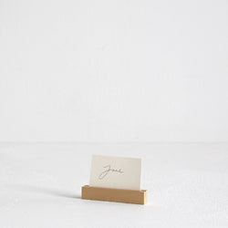 Brushed Brass Card Holder - Rectangle