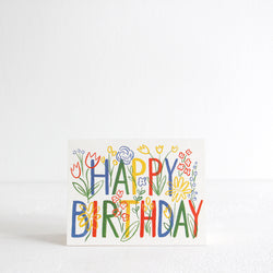 Brushstroke Birthday Card