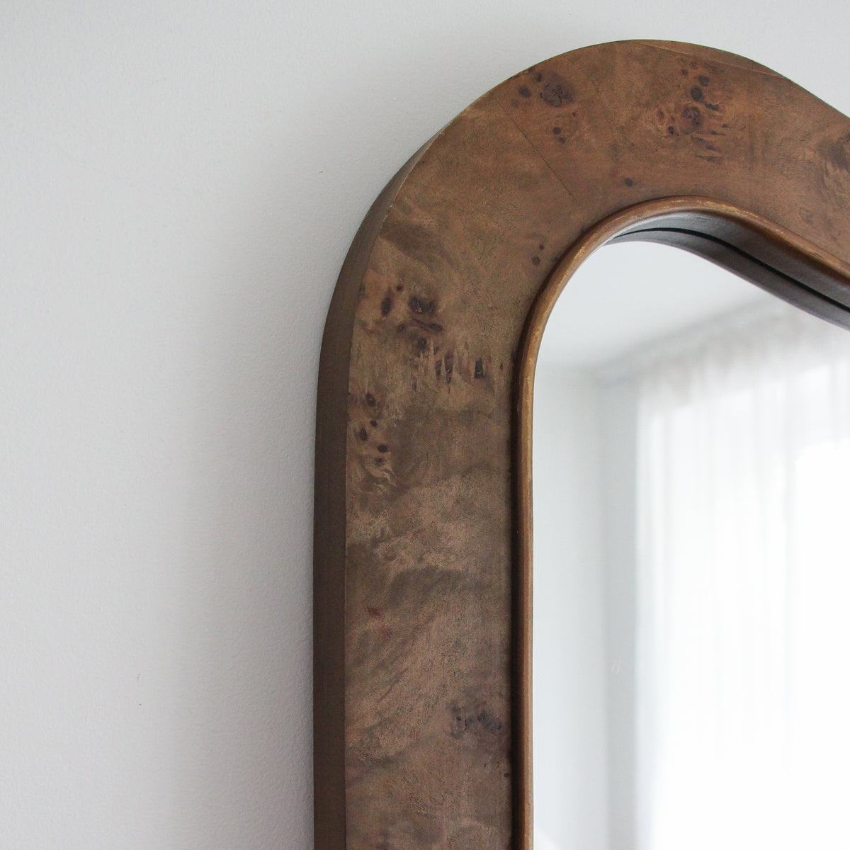 Burl Saddle Full Length Mirror