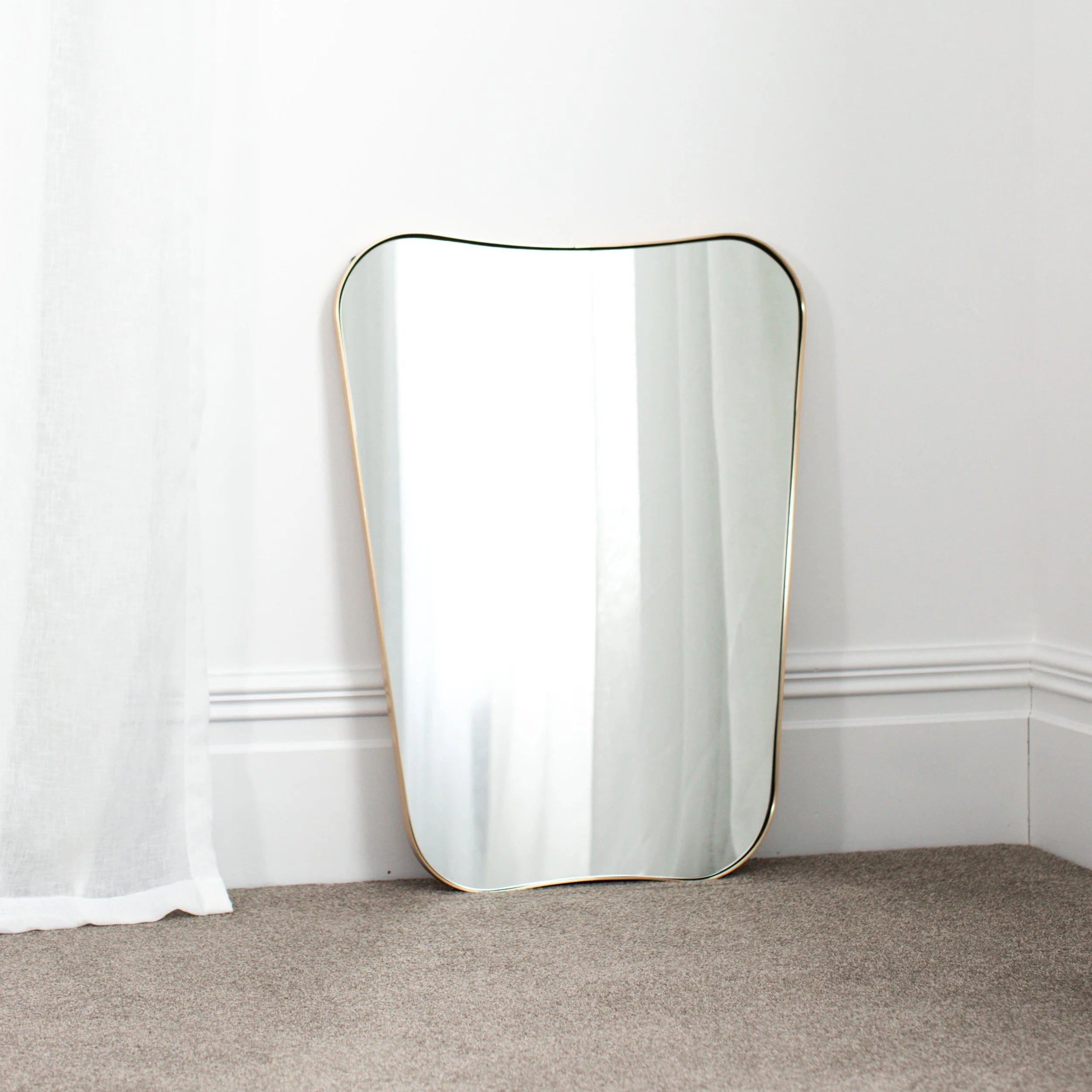 Butterfly Outline Mirror 1000mm - Brass