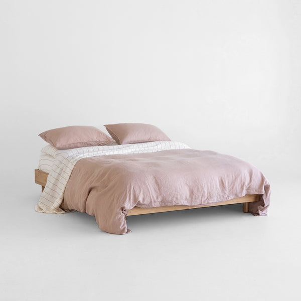 A&C Flax Linen Duvet Cover - Cameo