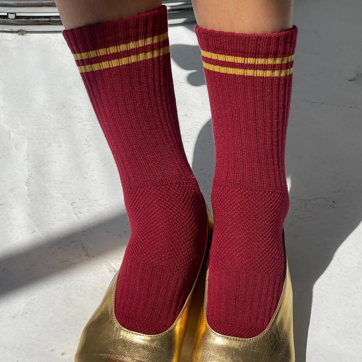 Boyfriend Socks - Cardinal