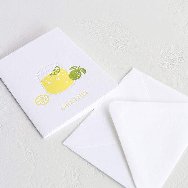 Chin Chin Greeting Card