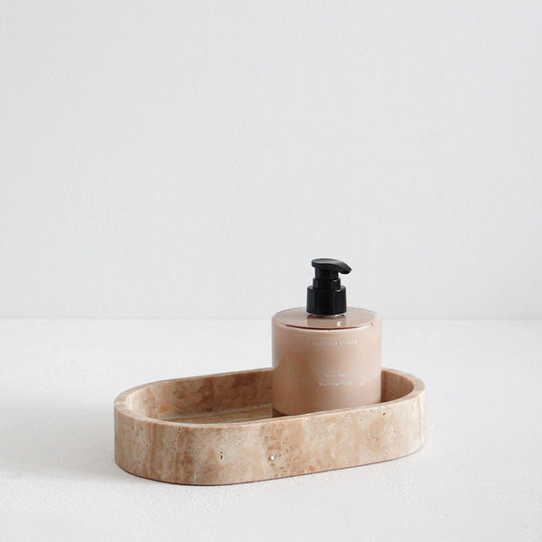 Chios Travertine Oval Tray