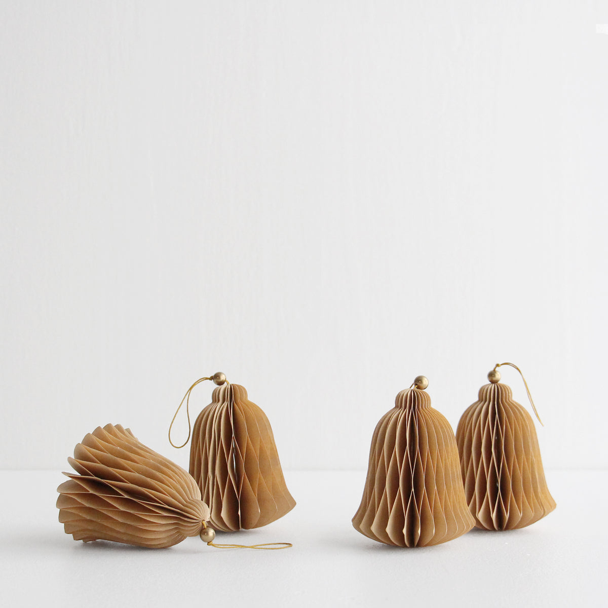 Christmas Decoration Bell Set of 4 - Gold