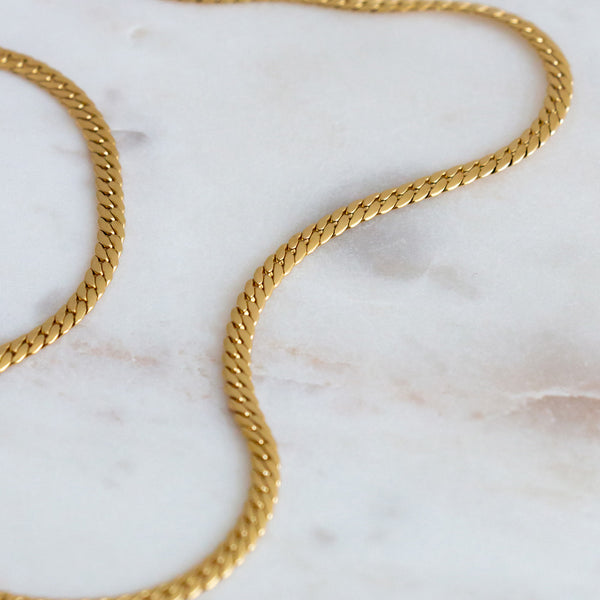 Chunky Link Necklace - Gold