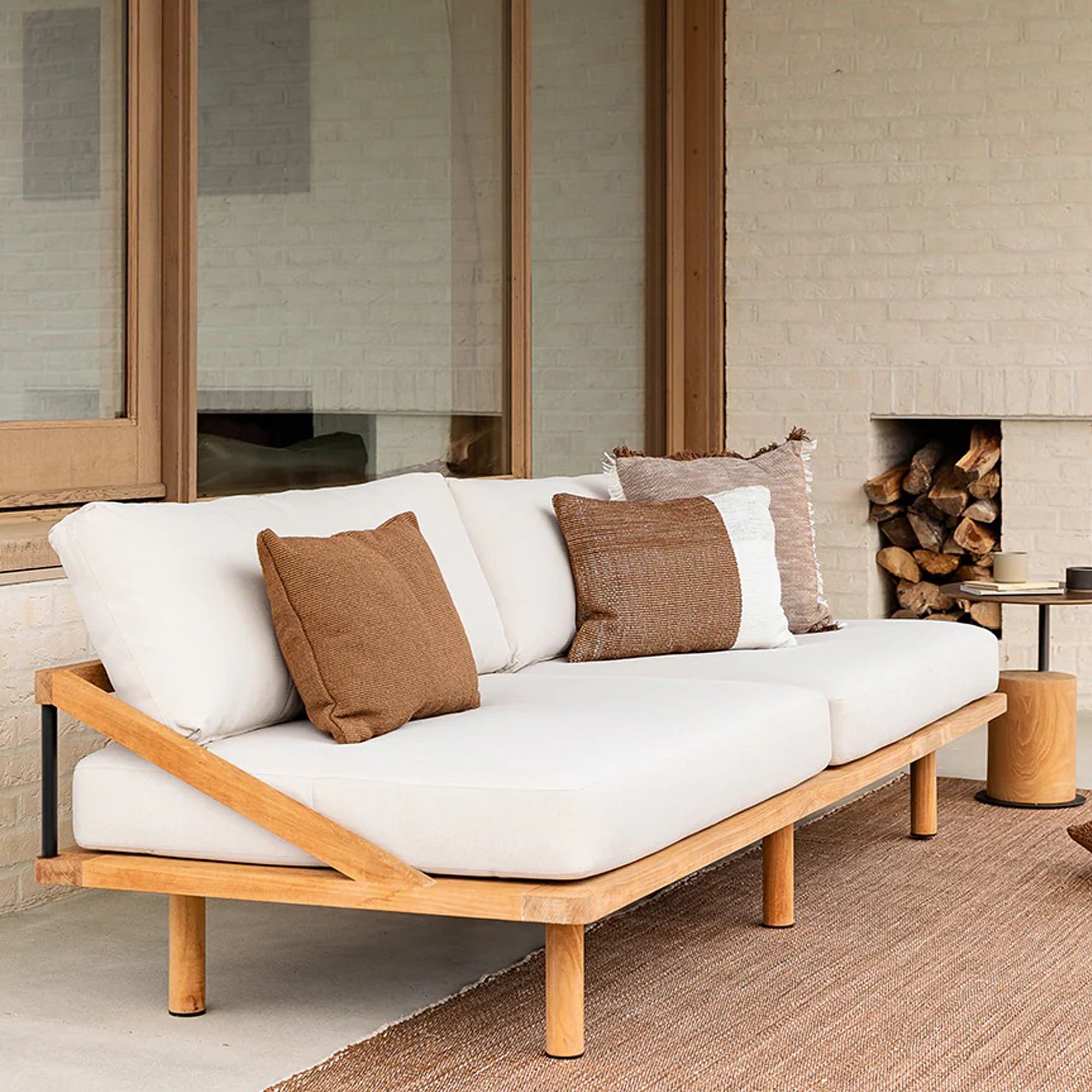 Clipper Lumbar Outdoor Cushion - Tobacco