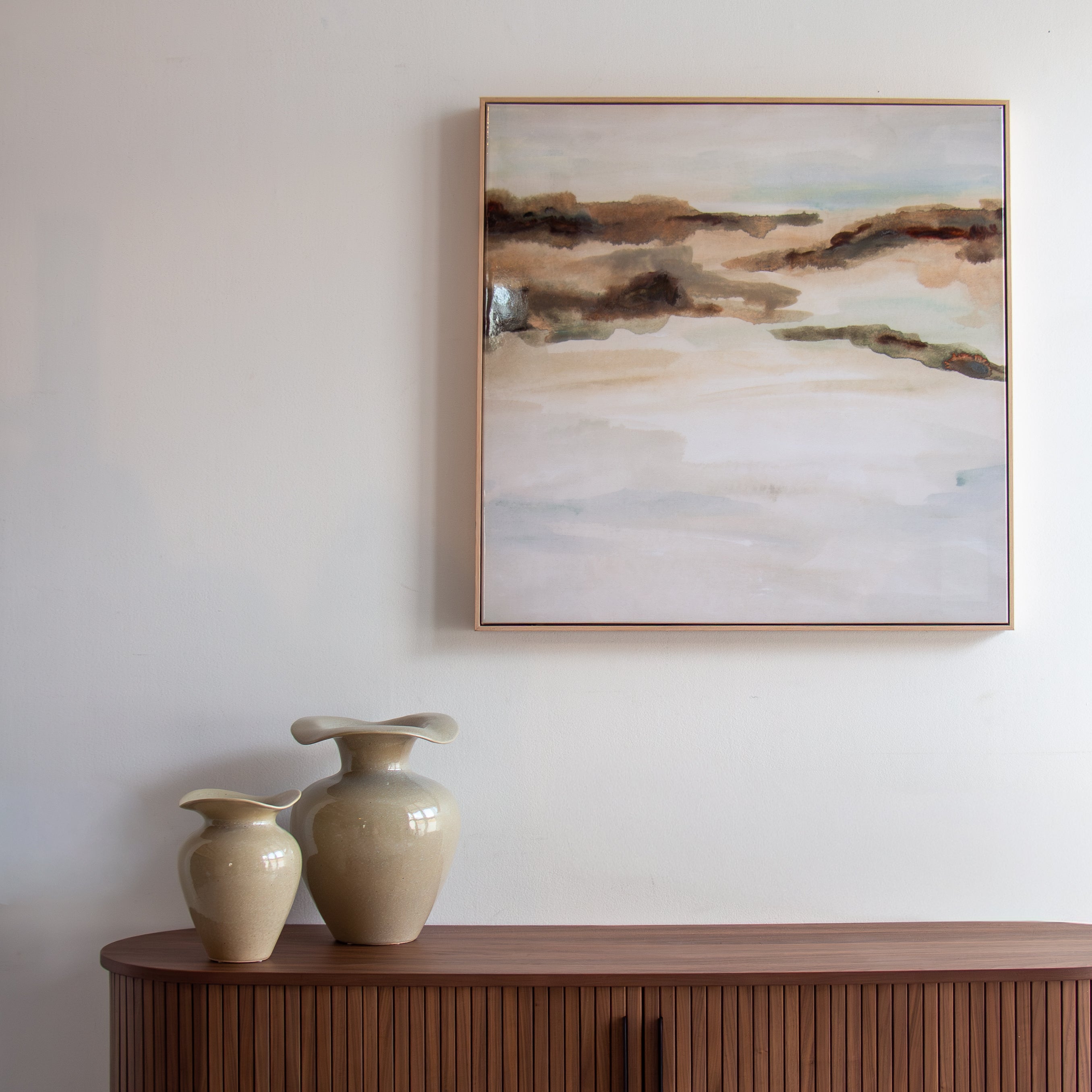 Coastal Haze Canvas - Browns