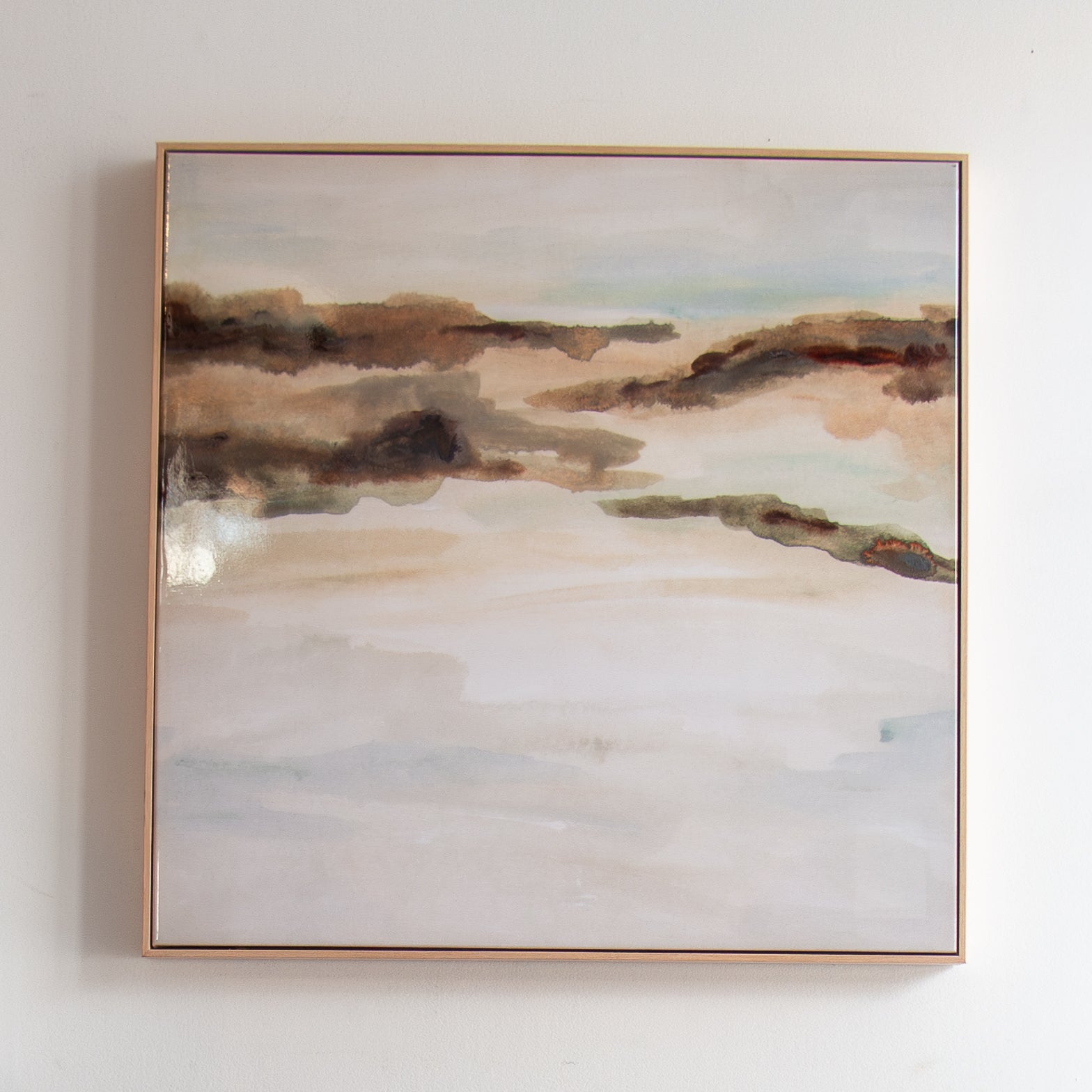 Coastal Haze Canvas - Browns