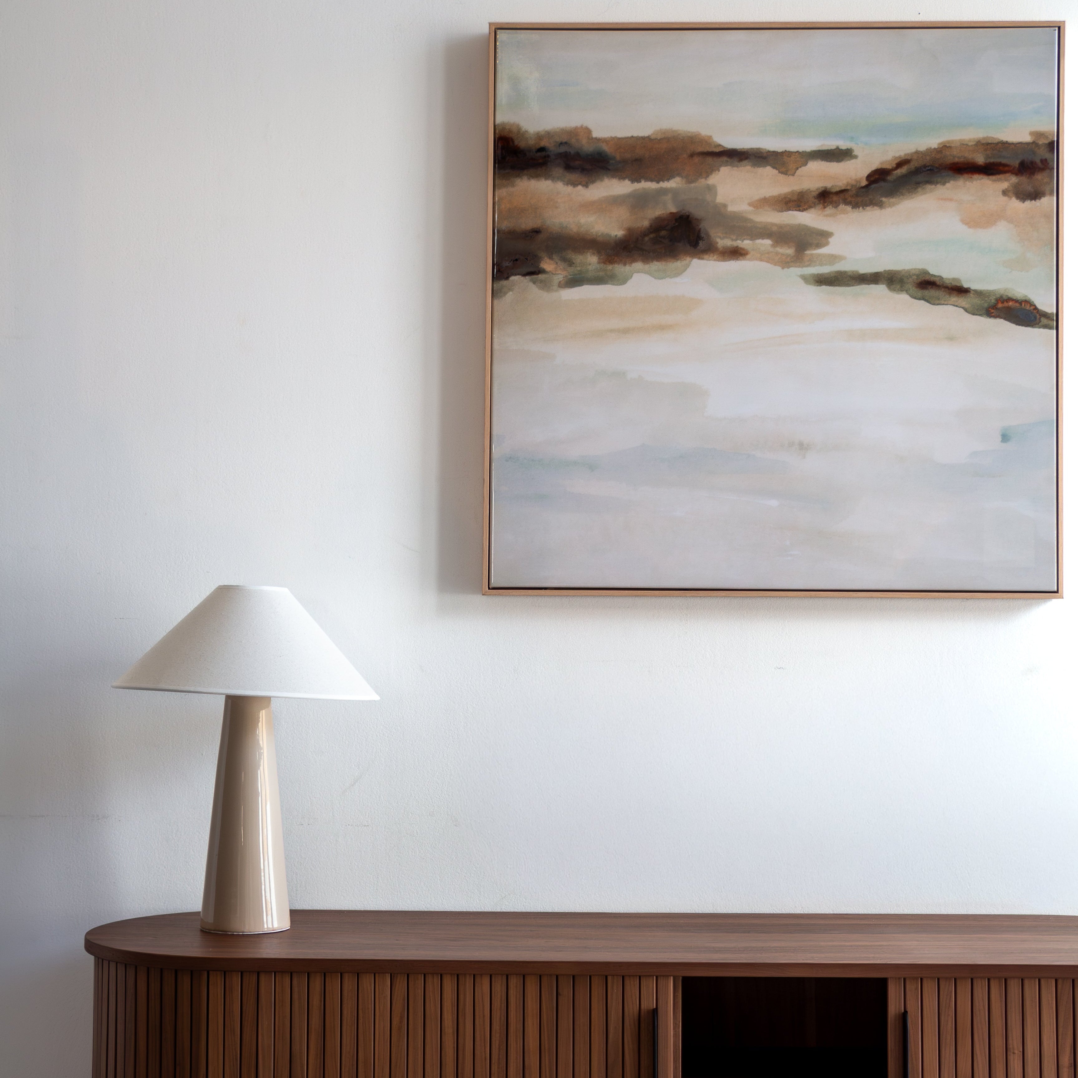 Coastal Haze Canvas - Browns