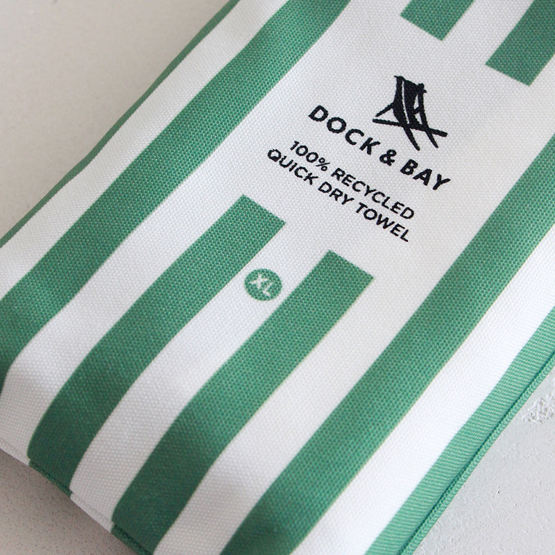 Dock & Bay Beach Towel, XL - Cayman Olive