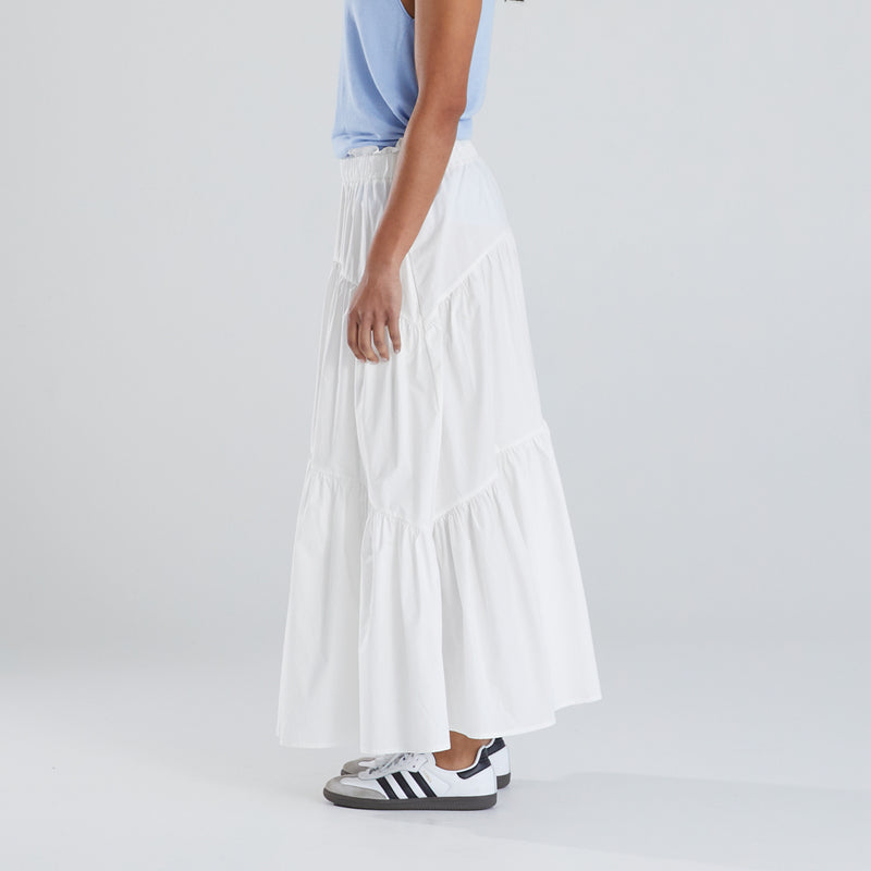 Eilisha Panelled Skirt - White