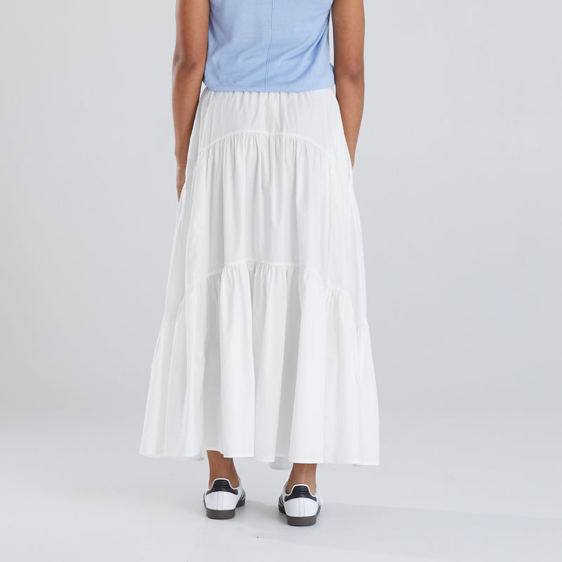 Eilisha Panelled Skirt - White