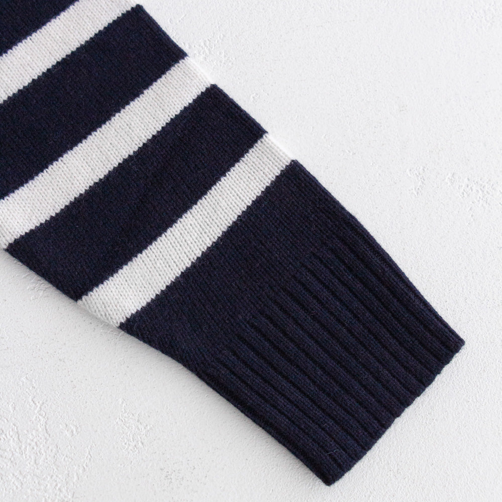 Emily Stripe Crew - Navy