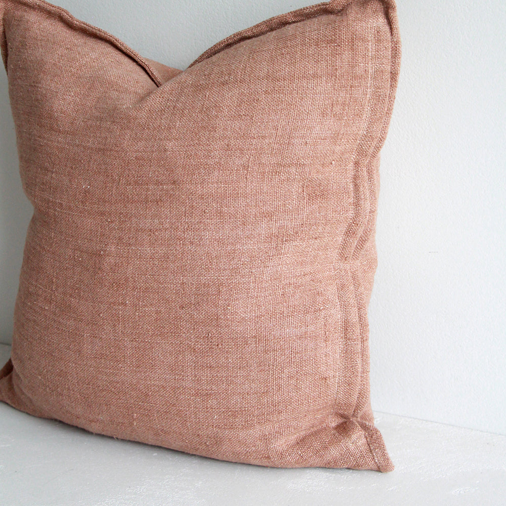 Flaxmill Cushion - Clay